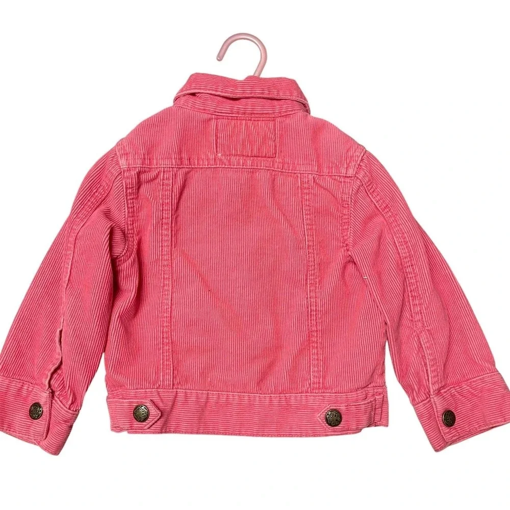 OshKosh Corduroy Jacket‎ Pink Vintage Y2K Button Front Kids 2T Barbiecore